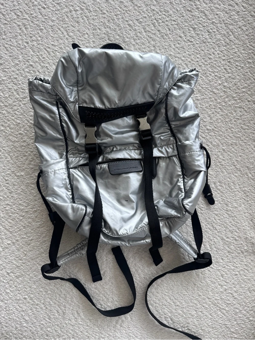 STELLA MCCARTNEY Silver Backpack